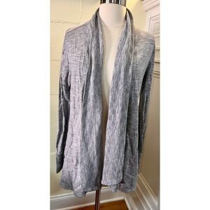 Athleta Women Pranayama Restore Wrap Cardigan Sweater Size M Open Front Casual